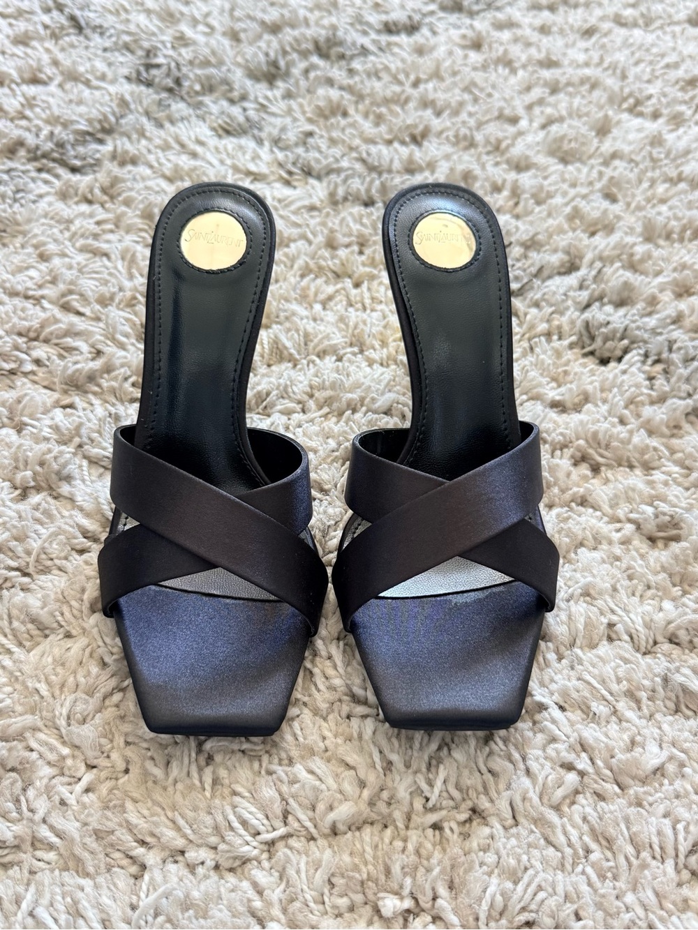 Women’s Satin Crisscross Slide Sandals